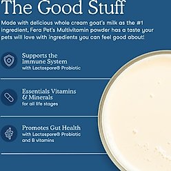 Fera Pets Multivitamin Goat Milk Topper for Dogs & Cats, 6.34-oz pouch slide 2 of 7