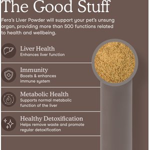 Fera Pets Liver Support with Milk Thistle & Turmeric Powder for Dogs & Cats, 2.5-oz jar