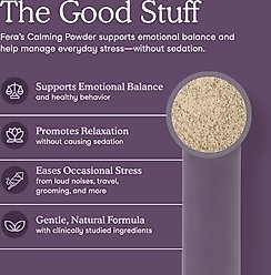 Fera Pets Calming Support Powder Supplement for Dogs & Cats, 2.5-oz jar slide 2 of 8