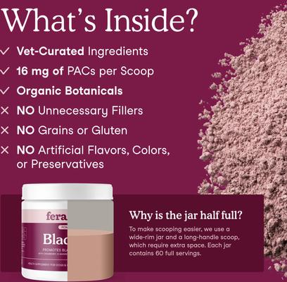 Show full view: Fera Pets Bladder Support Chicken Flavor Supplement for Dog & Cat, 2.16-oz jar slide 4 of 12