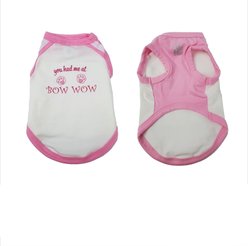 Hip Doggie You Had Me at Bow Wow Dog Tank, Small