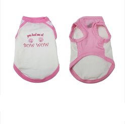 Hip Doggie You Had Me at Bow Wow Dog Tank, Large