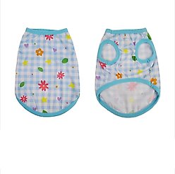 Hip Doggie Blue Gingham Dog Tank, X-Small