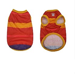 Hip Doggie Watercolor Dog Tank, Orange/Red, Small