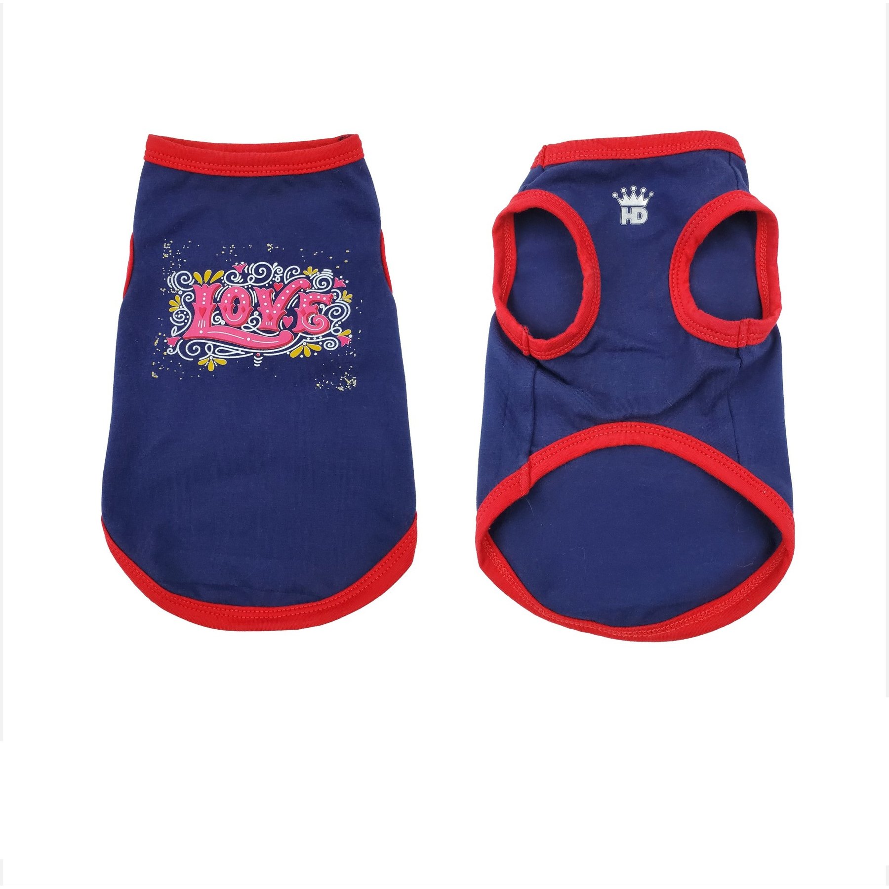 Hip Doggie Valentine's Day Love Dog Dog Tank, Medium