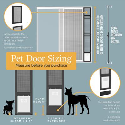 Show full view: Hakuna Pets All-Weather Patio Pet Door, Black, Large slide 9 of 9