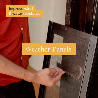 Show full view: Hakuna Pets All-Weather Patio Pet Door, Black, Large slide 6 of 9