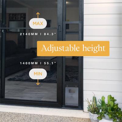 Show full view: Hakuna Pets All-Weather Patio Pet Door, Black, Small slide 6 of 10