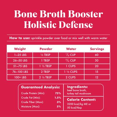 Show full view: King Lou Bone Broth Booster Holistic Defense Dog Food Topping, 5.97-oz bag slide 6 of 8