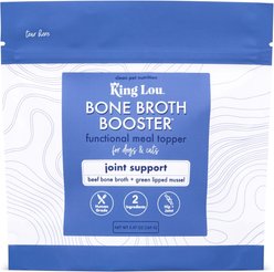 King Lou Bone Broth Booster Joint Support Dog Food Topping, 5.97-oz bag