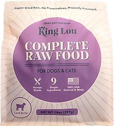 King Lou Complete Raw Food Lamb Freeze-Dried Dog Food, 14-oz bag