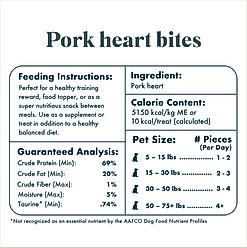 King Lou Pork Heart Bites Freeze-Dried Dog Treats, 3.5-oz bag slide 2 of 5