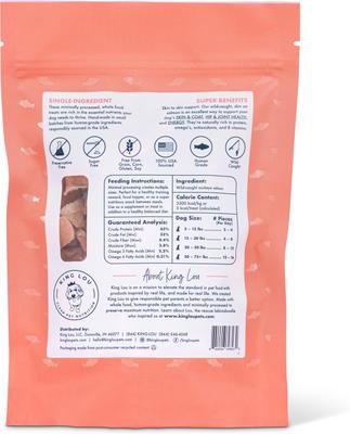 Show full view: King Lou Wild Salmon Bites Freeze-Dried Dog Treats, 3.5-oz bag slide 3 of 8