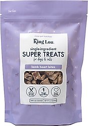 King Lou Lamb Heart Bites Freeze-Dried Dog Treats, 3.5-oz bag