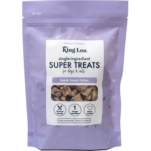 King Lou Lamb Heart Bites Freeze-Dried Dog Treats, 3.5-oz bag