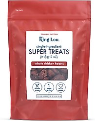 King Lou Whole Chicken Hearts Freeze-Dried Dog Treats, 3.5-oz bag slide 1 of 5
