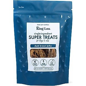 King Lou Duck Breast Jerky Dog Treats, 4-oz bag