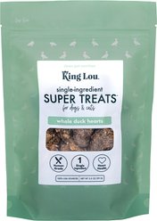 King Lou Whole Duck Hearts Freeze-Dried Dog Treats, 3.5-oz bag