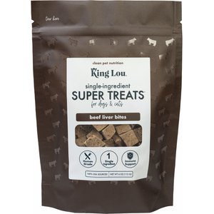 King Lou Beef Liver Bites Freeze-Dried Dog Treats, 4-oz bag
