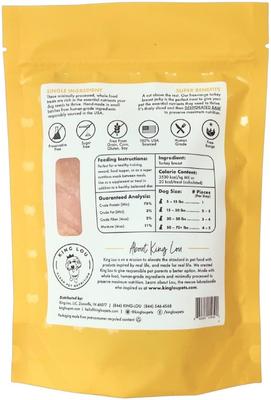 Show full view: King Lou Turkey Breast Jerky Dog Treats, 3.5-oz bag slide 3 of 6