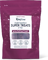 King Lou Beef Heart Jerky Dog Treats, 4-oz bag