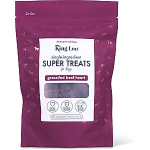 King Lou Beef Heart Jerky Dog Treats, 4-oz bag