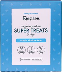 King Lou Whole Chicken Feet Dehydrated Dog Treats, 40 count slide 2 of 3