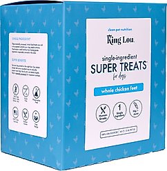 King Lou Whole Chicken Feet Dehydrated Dog Treats, 40 count slide 1 of 3