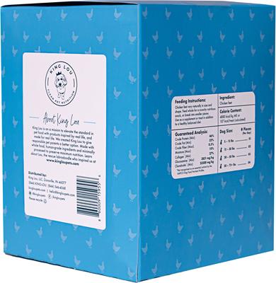 Show full view: King Lou Whole Chicken Feet Dehydrated Dog Treats, 40 count slide 4 of 6