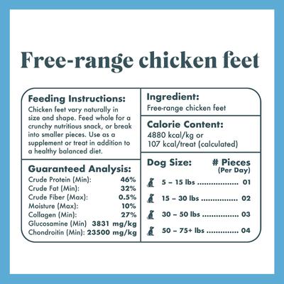 Show full view: King Lou Whole Chicken Feet Dehydrated Dog Treats, 10 count slide 5 of 8