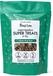 King Lou Whole Duck Feet Dehydrated Dog Treats, 10 count