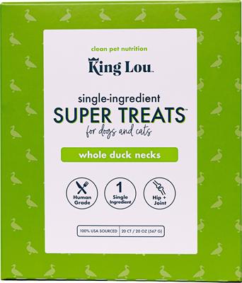 Show full view: King Lou Whole Duck Necks Dehydrated Dog Treats, 20 count slide 3 of 6