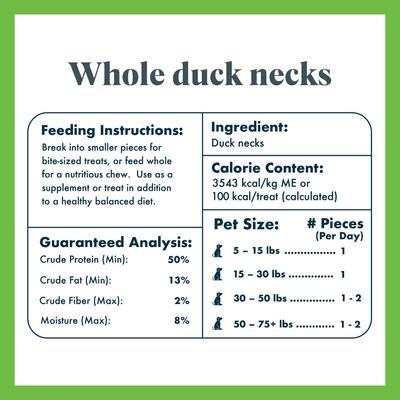 Show full view: King Lou Whole Duck Necks Dehydrated Dog Treats, 5 count slide 6 of 8