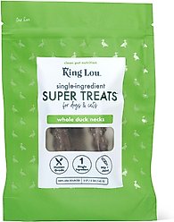 King Lou Whole Duck Necks Dehydrated Dog Treats, 5 count