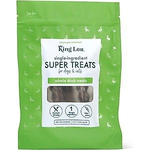 King Lou Whole Duck Necks Dehydrated Dog Treats, 5 count