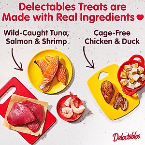 Hartz Delectables Squeeze Up Variety Pack Grain-Free Lickable Cat Treats, 0.5-oz tube, 54 count