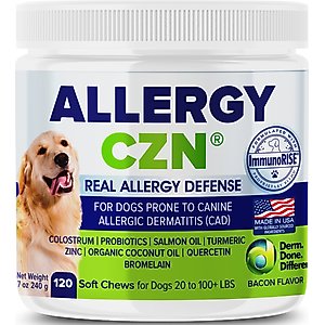 VETRIMAX Allergy CZN Bacon Flavored Supplement for Dogs, 120 count, 9.3-oz bottle