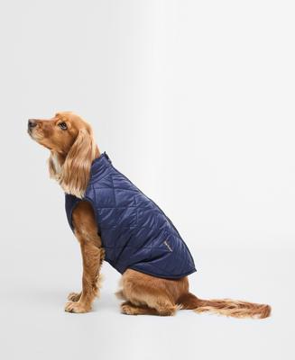 BARBOUR Field Reversible Dog Coat, Classic/Navy, Medium - Chewy.com