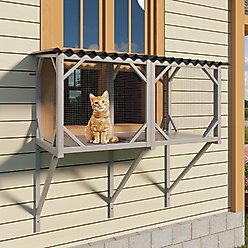 Cesicia Cat Window Perch, Grey