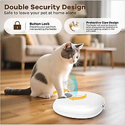 Sharper Image NovaFeeder Smart 6-Meal Automatic Pet Feeder, 3-cup, White slide 2 of 7