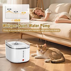 Sharper Image CleanFlow UV Sterilizer Dog Water Fountain, White, 3-L slide 2 of 7