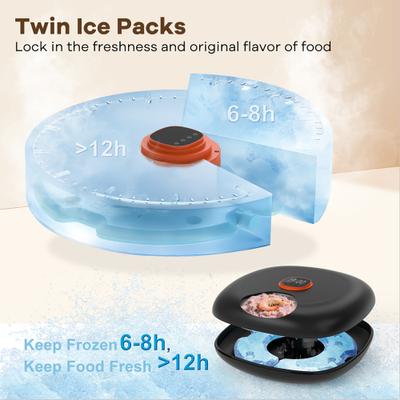 Show full view: Sharper Image NovaFeeder Smart 6-Meal Automatic Dog Feeder, 3-cup, Black slide 6 of 10