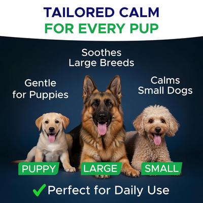 Show full view: GoodGrowlies Calming Melatonin Sleep Aid & Anxiety Relief Supplement Chews for Dogs, 120 count slide 7 of 10