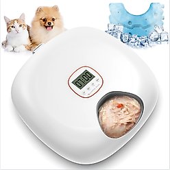 Sharper Image NovaFeeder Smart 6-Meal Automatic Pet Feeder, 3-cup, White