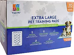 Tugzelle Dog Extra Large Training Pads, 34 x 28-In, 70 count, Fresh Scent