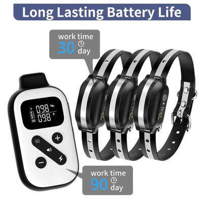 Show full view: PetJoy Automatic Electric Shock Waterproof & Anti-Bark Adjustable Rechargeable Remote Dog Training Collar, 3 count slide 9 of 10