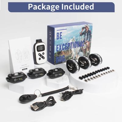 Show full view: PetJoy Automatic Electric Shock Waterproof & Anti-Bark Adjustable Rechargeable Remote Dog Training Collar, 3 count slide 8 of 10