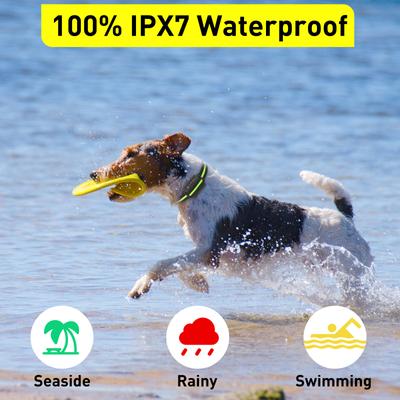 Show full view: PetJoy IPX7 Waterproof Auto Bark & Anti-Bark Rechargeable Remote Dog Training Collar, 3 count slide 4 of 9