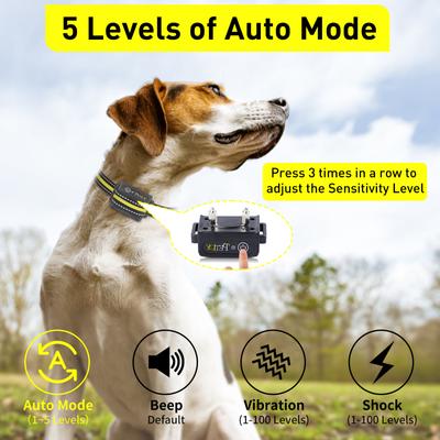 Show full view: PetJoy IPX7 Waterproof Auto Bark & Anti-Bark Rechargeable Remote Dog Training Collar, 3 count slide 3 of 9