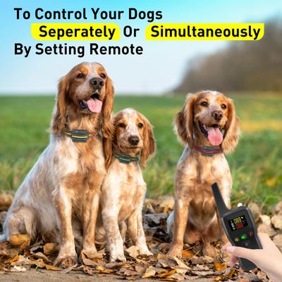 Show full view: PetJoy IPX7 Waterproof Auto Bark & Anti-Bark Rechargeable Remote Dog Training Collar, 3 count slide 2 of 9